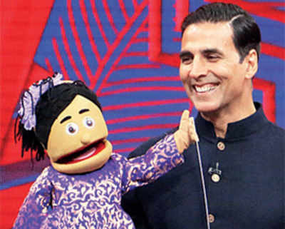 Akshay Kumar learns the ropes of ventriloquism
