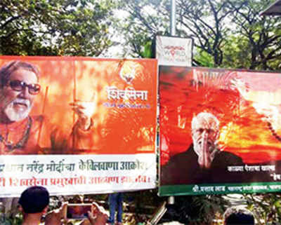 Shiv Sena, BJP trade barbs in poster war