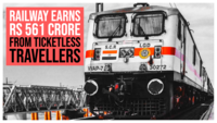 Railway earns Rs 561 crore in 2019-20 from ticketless travellers 
