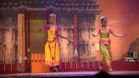 Sara transgender along with Shrinithi performing 'Karunai' rasas at Navarasa Nayaki 