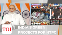 PM Modi lays foundation stones of various Green Energy projects of NTPC 