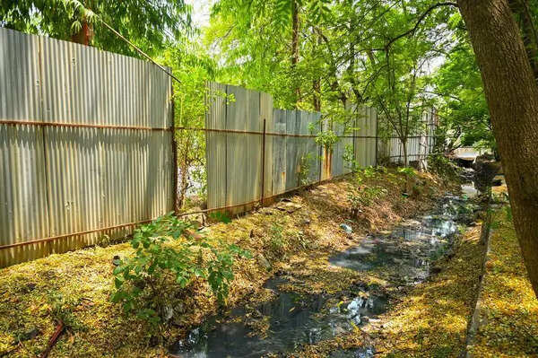Illegal Bridges Cut Through Natural Nullah, Reduce It To A Stinking Undercurrent In East Shankar Nagar