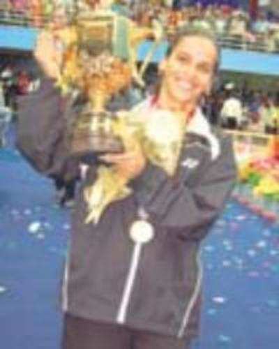 Saina wins title