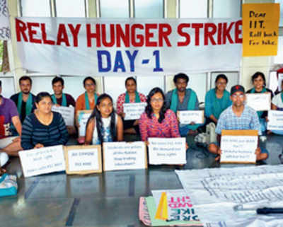 IIT-B agrees to review fee hike, students call off hunger strike