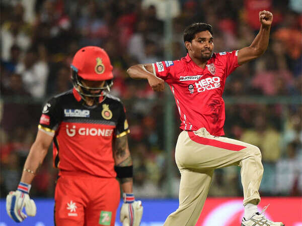 RCB v KXIP, IPL 2017: Sandeep Sharma scalps big three to keep Punjab in the mix
