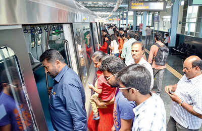 Metro was packed, you say? Not really, claims BMRCL