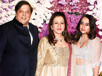 Natasha Dalal attends Akash Ambani and Shloka Mehta wedding with Varun Dhawan's parents