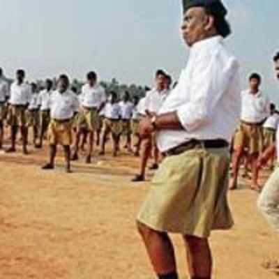 KJP state secretary spotted at RSS Sanghik