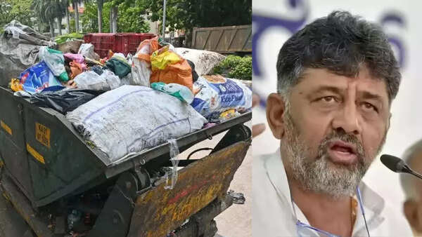 Trash tussle erupts as trucks queue up; DK Shivakumar threatens to dump waste at BJP MLAs’ doorsteps