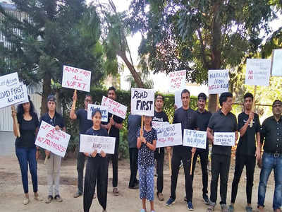 Residents demand roads and MLA spends on parks