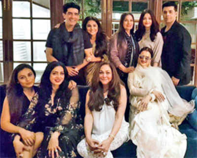Manish Malhotra hosts a party to Sridevi's 54th birthday with Bollywood divas
