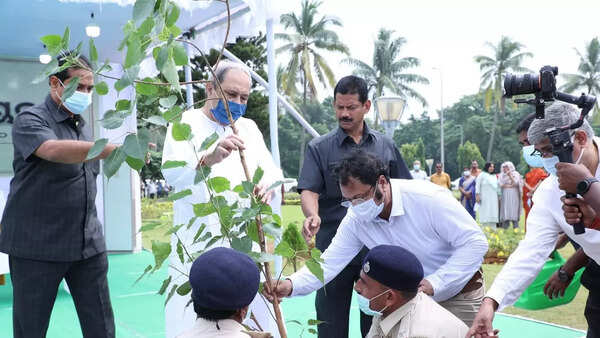 Odisha CM Naveen Patnaik  plants peepal plant on Gandhi Jayanti