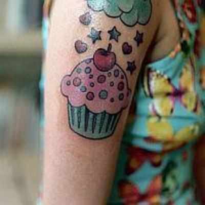 Cupcakes Tattoo Design On Back  Tattoo Designs Tattoo Pictures