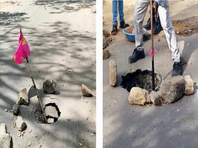 Sinkhole left disregarded