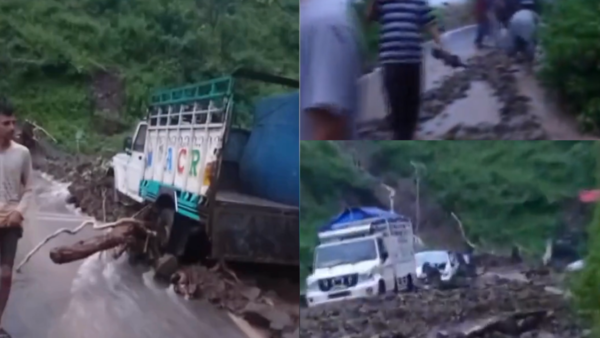 Himachal Pradesh: Cloudburst hits Bilaspur; several vehicles buried in debris, farms damaged