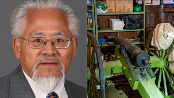 Former Canadian MP held after police uncover arsenal of 439 guns and antique cannon