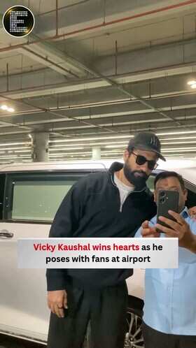 Vicky Kaushal Greets Fans At Airport In Stylish All-Black Look