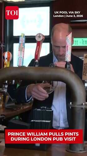Prince William Pulls Pints At Community Bar, Declares 'I Love Pubs' 
