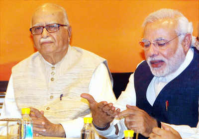 Modi visits Advani who wants to contest from Bhopal, not Gandhinagar