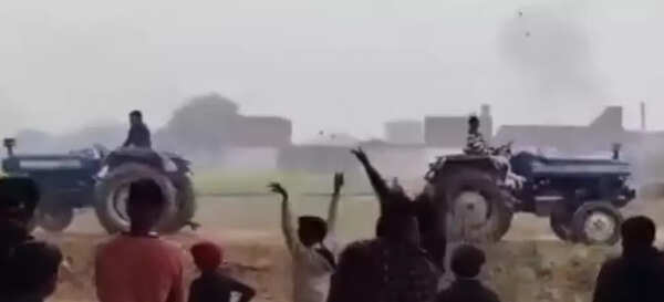 Driver crushed to death in deadly 'tug of war' between tractors in Uttar Pradesh
