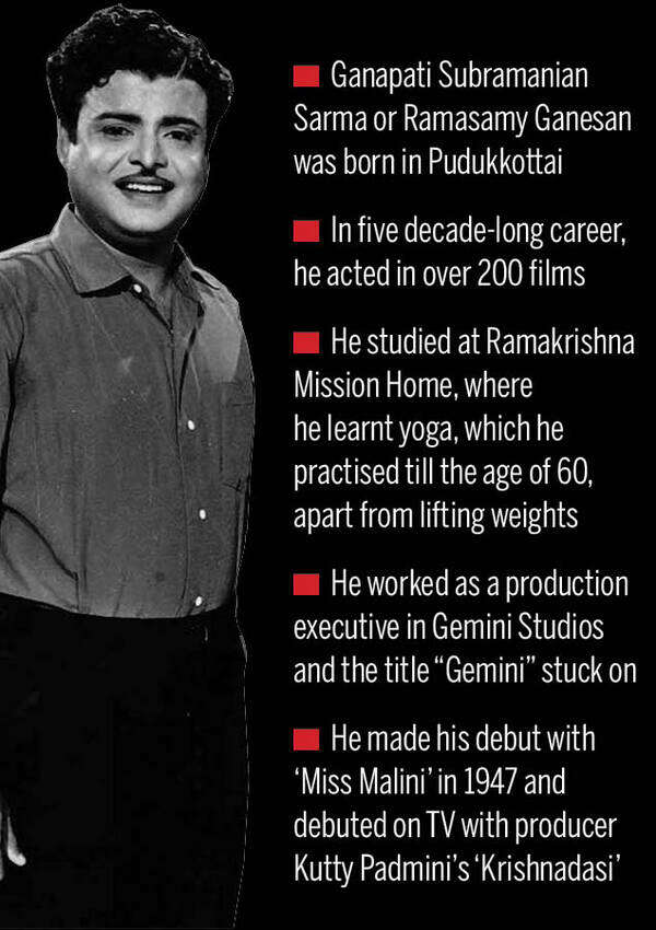 The life of Gemini Ganesan away from the arc lights