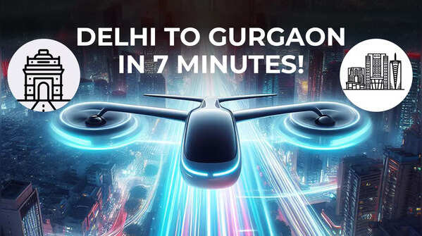 Delhi To Gurugram in 7 minutes by Air Taxi!