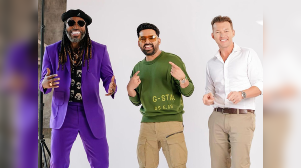 ​TKSS: Kapil Sharma struggles to have a fluent conversation in English with Brett Lee and Chris Gayle
