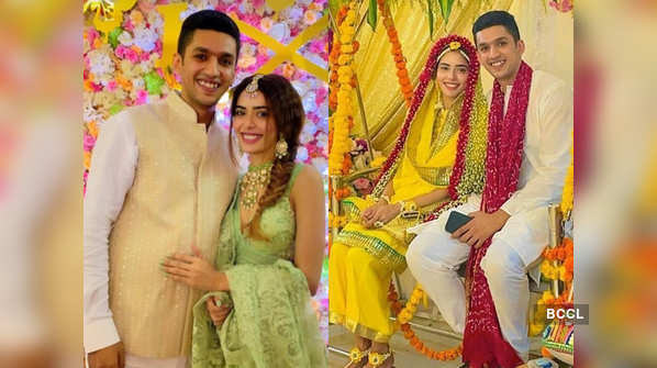 Beautiful pictures from Divya Drishti fame Sana Sayyad and Imaad Shamsi’s pre-wedding festivities