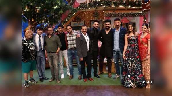 Pics: Here's what happened when the Mubarakan team visited The Kapil Sharma Show