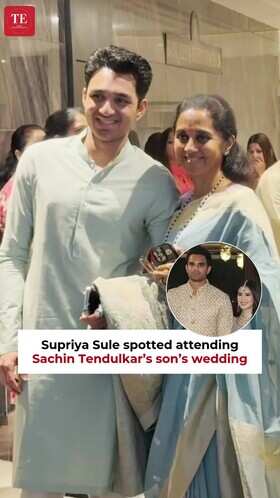 Supriya Sule Arrives For Arjun Tendulkar&ndash;Saaniya Chandhok Wedding