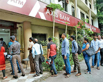 Manic Monday as ATMs run dry on bank holiday