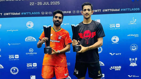 G Sathiyan and Akash Pal win doubles title; Sreeja loses singles final