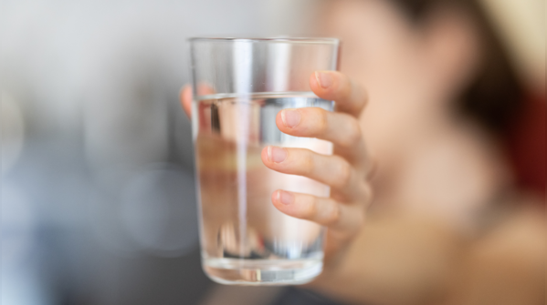 Drinking plain water, but only between meals, not during