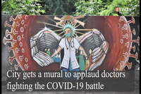 City gets a mural to applaud doctors fighting the COVID-19 battle 