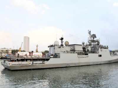 INS Trikand reaches Mumbai with 40 MT of Liquid Medical Oxygen from Qatar