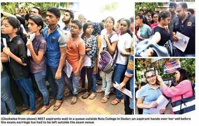 Around 10,000 aspirants appear for NEET in city