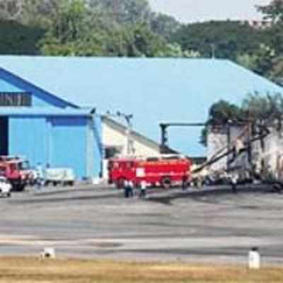 Seven aircraft gutted in Hyderabad airport fire