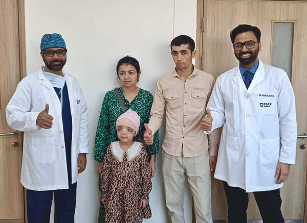 6-year-old Uzbek girl with an unusual gap between her eyes undergoes 10-hour surgery