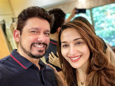 Madhuri Dixit Nene experiments with husband Dr Sriram Nene’s hairstyle