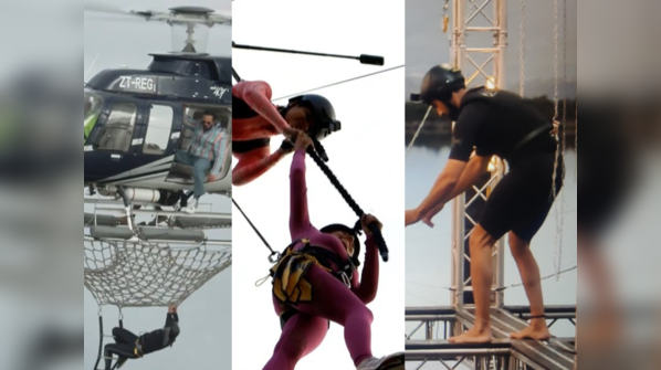 ​From walking on the rope, hanging on a chopper to jumping off the moving trucks; Top 10 risky and daredevil stunts of Khatron Ke Khiladi 13