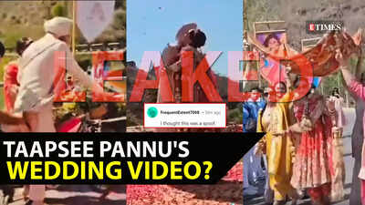 LEAKED! Taapsee Pannu and Mathias Boe's wedding video goes ...