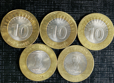 The 10-rupee coin is valid currency, despite public reluctance to accept it