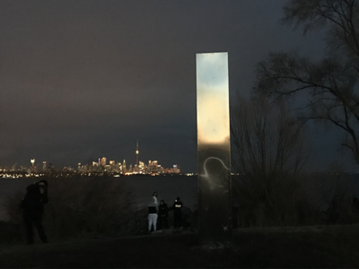 Mystery monolith makes appearance in Canada