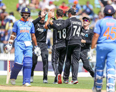 Kiwis register eight wicket win over India in less than 15 overs