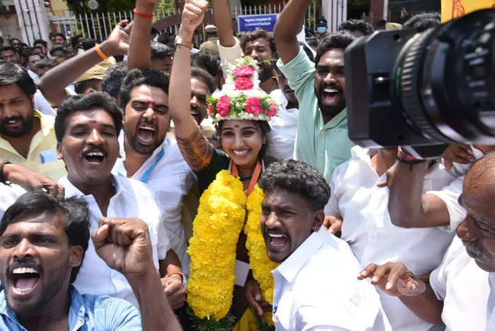 DMK candidate V Lakshika Sri wins ward 79 in Madurai corporation