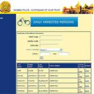 Police website now lists names of those arrested