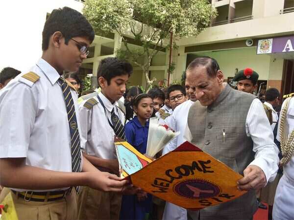 Telangana Governor visit Little Flower School