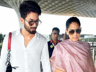 Shahid Kapoor, Mira Rajput Kapoor jet off to Delhi for a babymoon