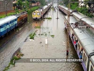 Mumbai Rains: Train services run with delays due to heavy rainfall