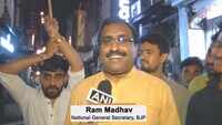 Ram Madhav celebrates BJP victory in Delhi’s Khan Market 